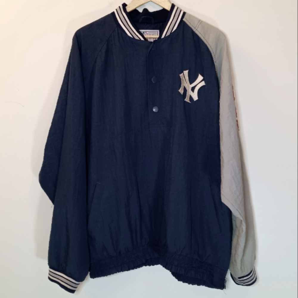 Starter Vintage New York Yankees NY 1/2 Snap Pullover Windbreaker